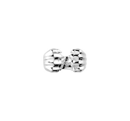christofle sterling-silver open ring rhodium-plated 2
