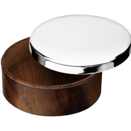 Small round box Uni Silver plated - 8 cm