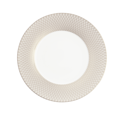 christofle porcelain underplate platinum finish 1