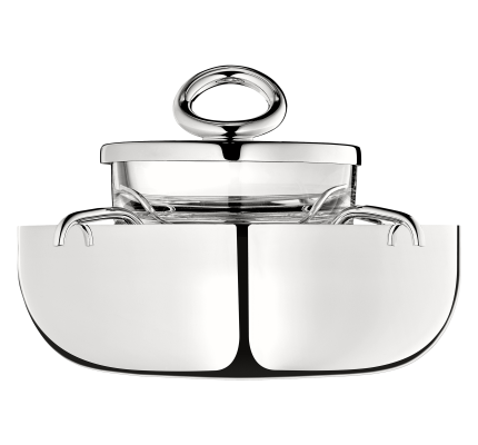 christofle small silver-plated caviar serving set 2