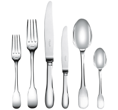 christofle flatware set for 12 people (110 pieces) - imperial chest  cl 1