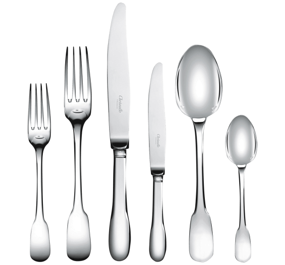 christofle flatware set for 12 people (110 pieces) - imperial chest  cl 1