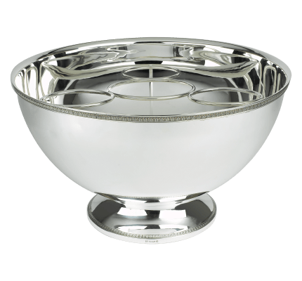 christofle punch bowl malmaison  silver plated 2