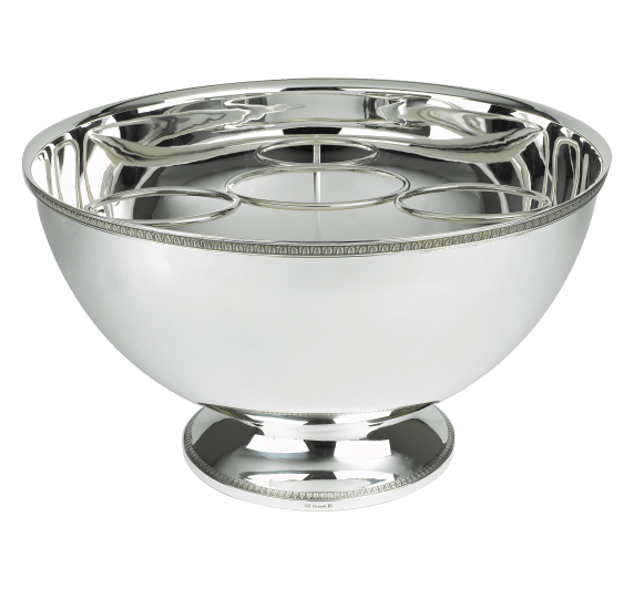 christofle punch bowl malmaison  silver plated 2