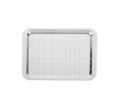 christofle silver-plated rectangular tray - 21 x 30 cm 0
