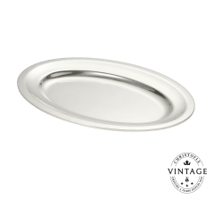 christofle vintage silvered oval serving tray - 12 in 1