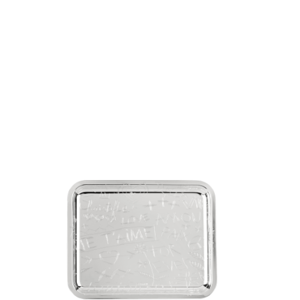 Silver-Plated Rectangular Tray - 20 x 16 cm