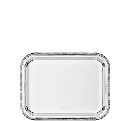 christofle silver-plated rectangular tray - 8 x 6 in 1