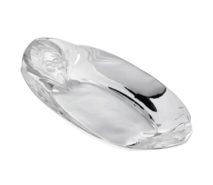 Silver-Plated Pine Cone Bread Basket