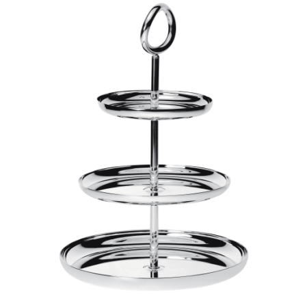 christofle 3-tier pastry stand  vertigo  silver plated 1