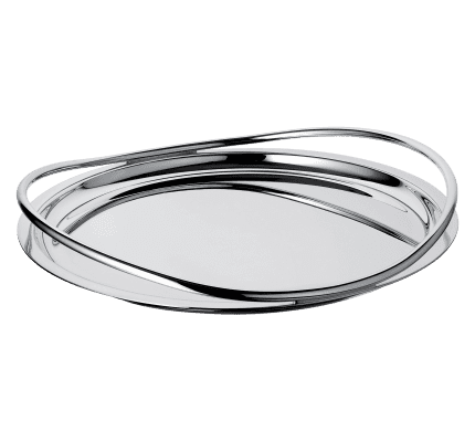 christofle round tray 39 cm vertigo  silver plated 1