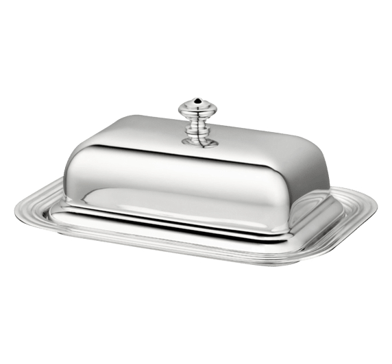 christofle butter dish  albi  silver plated 1