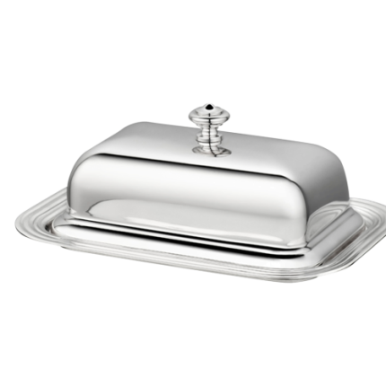 christofle butter dish  albi  silver plated 1