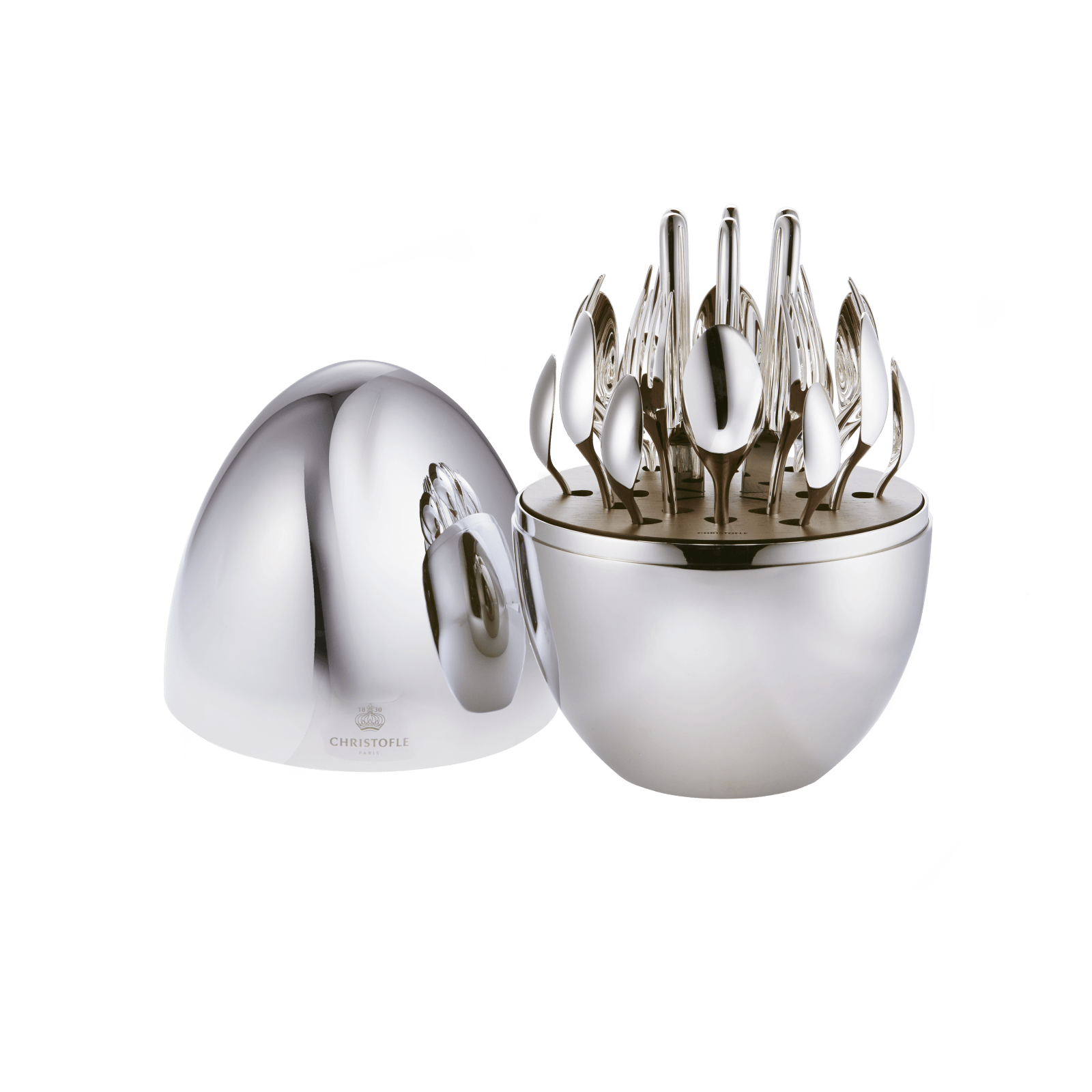 ムード イージー 6人用デザート用カトラリーセット(24pcs) シルバー