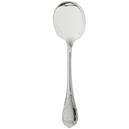 christofle silver-plated cream soup spoon  0
