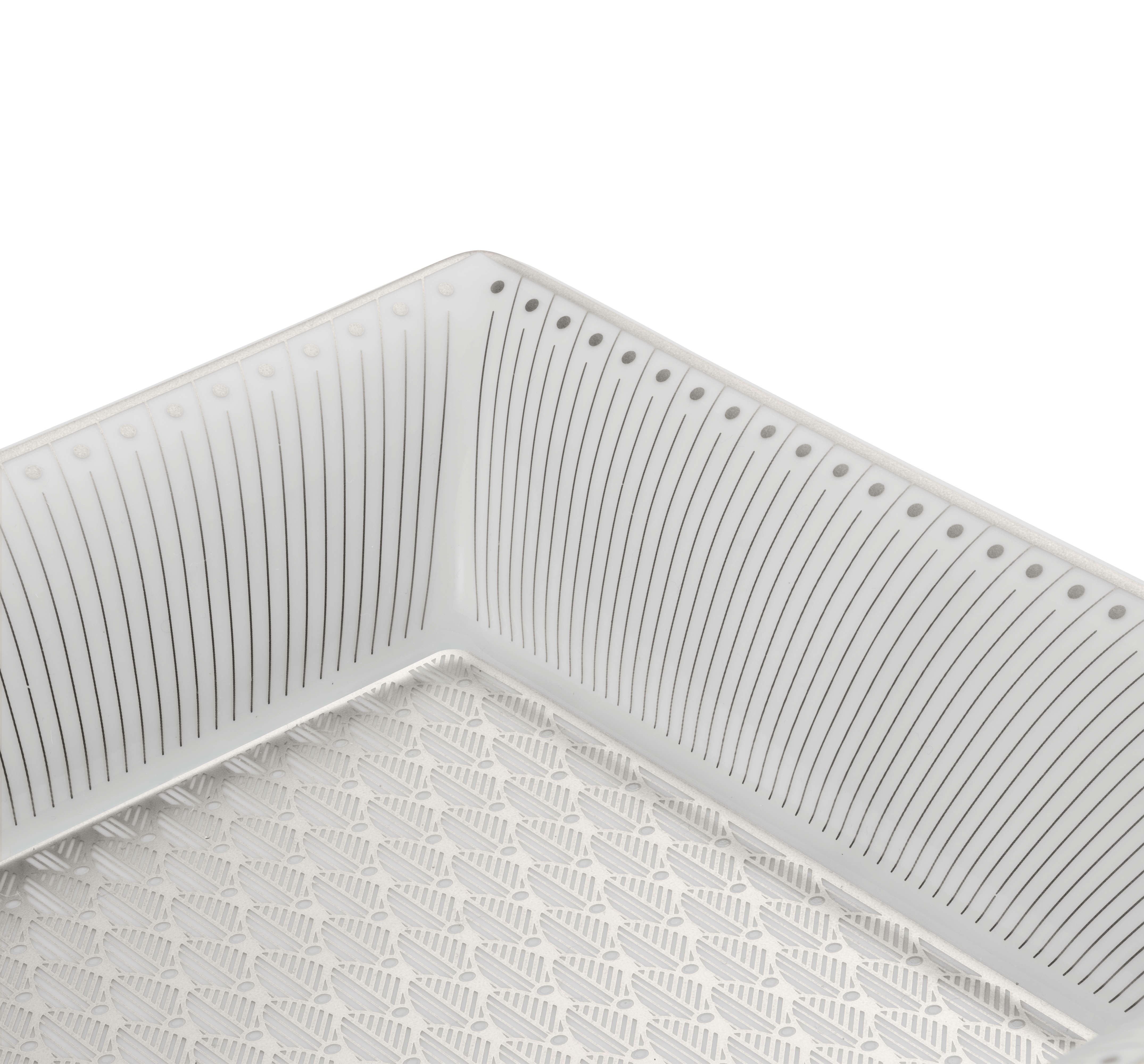 christofle coffret vide-poche en porcelaine finition platine 3