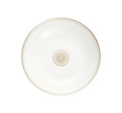 christofle porcelain soup cereal bowl gold finish 1