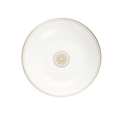 christofle porcelain soup cereal bowl gold finish 1