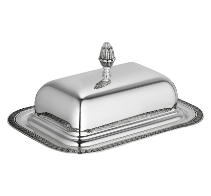 Butter dish  Malmaison  Silver plated