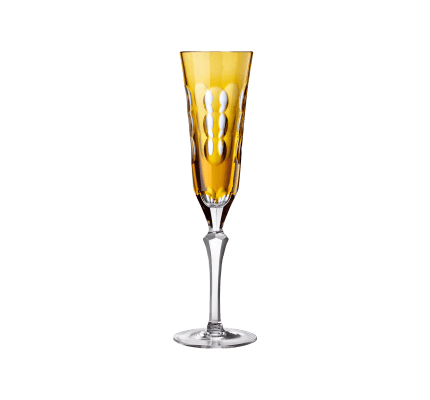christofle amber crystal champagne flute  1