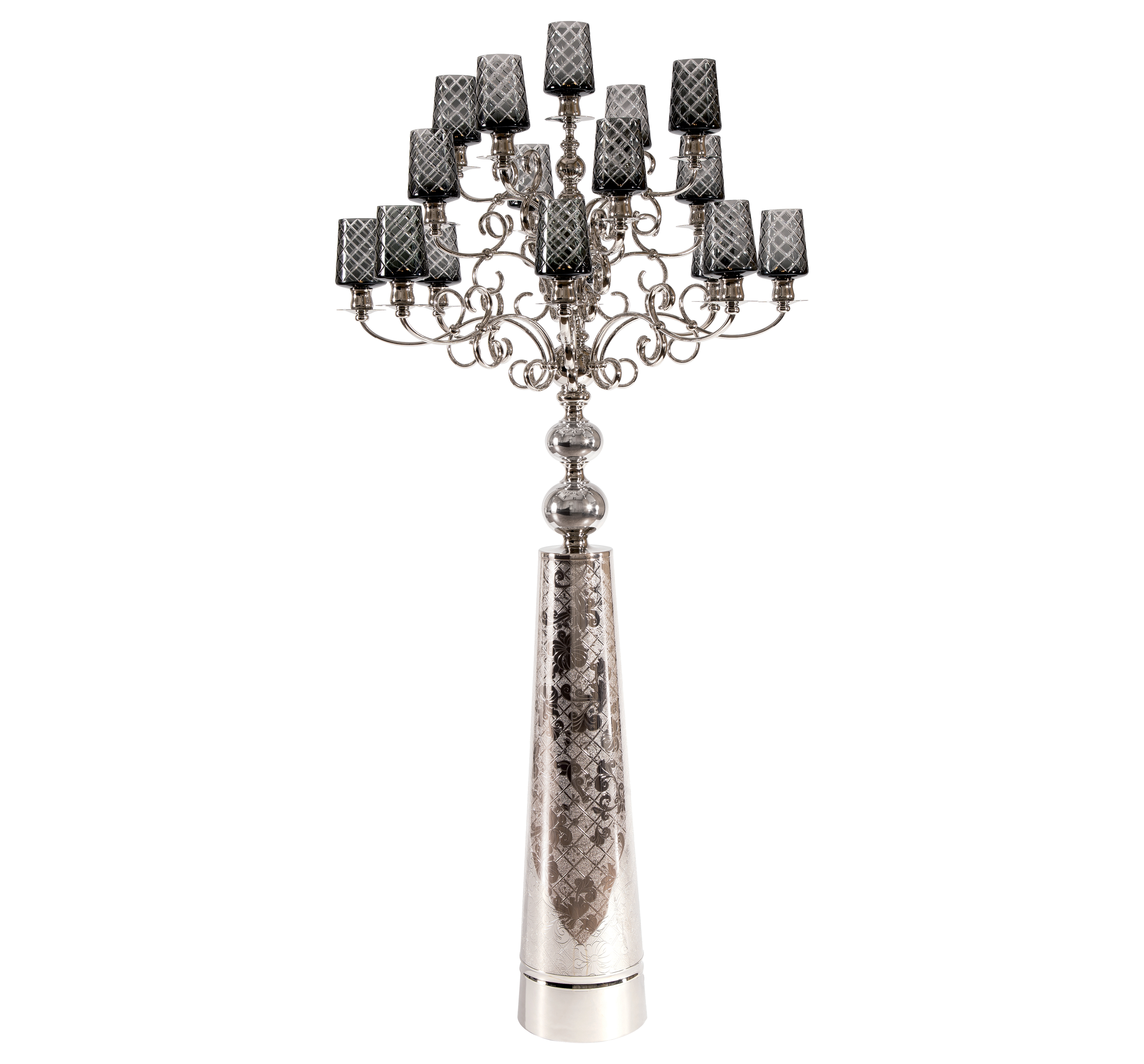 christofle crystal chandelier floor lamp 1