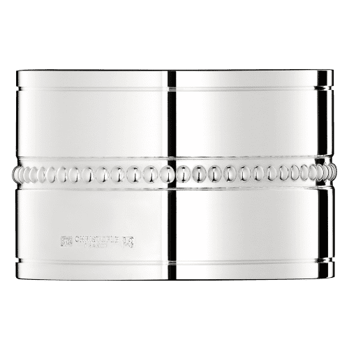 Rond De Serviette En Métal Argenté - Style Classique Et Élégant