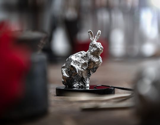 Small Sitting Rabbit Haute Orfèvrerie - Christofle