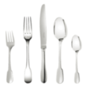 christofle ensemble individuel (5 pièces) en métal argenté 1