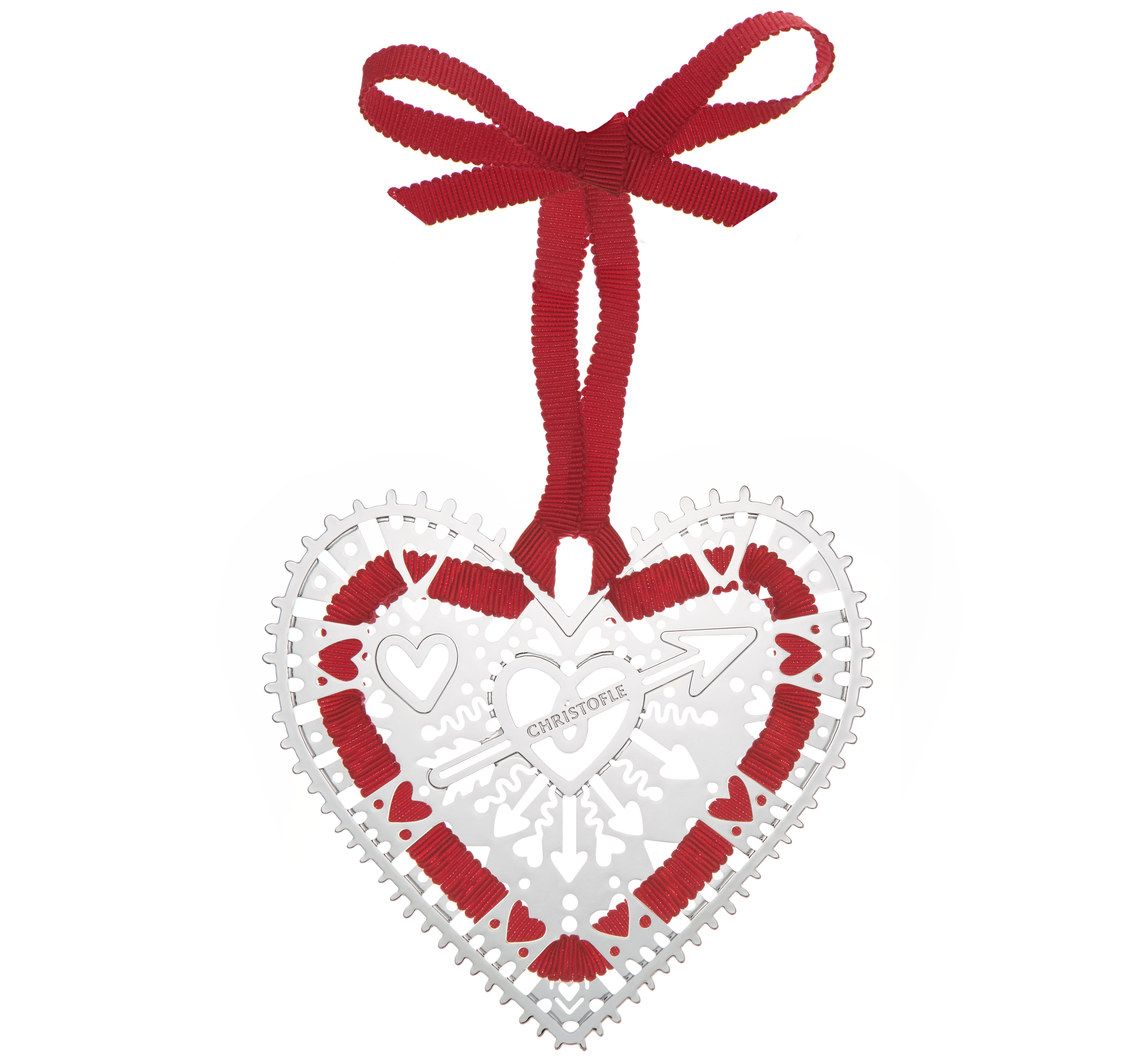 christofle Silver plated "Heart" Ornament
