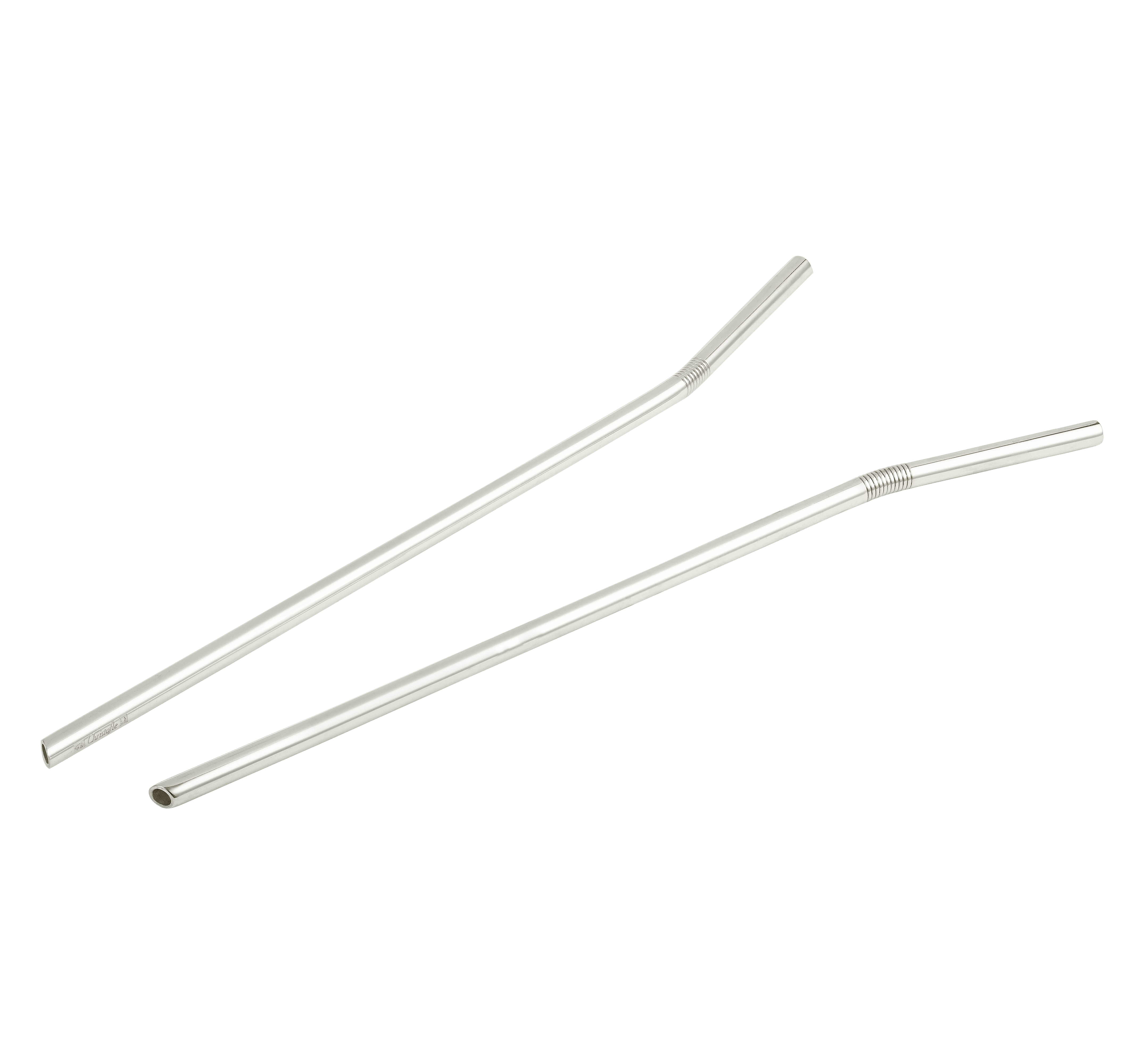 christofle set de 2 pailles en métal argenté 3