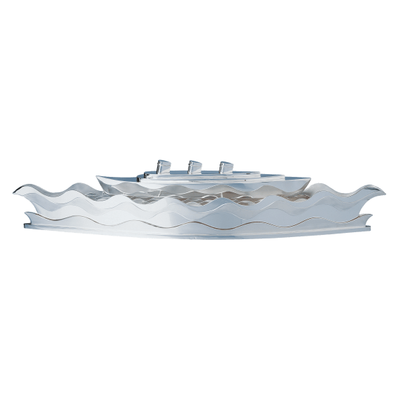 christofle silver-plated paquebot centerpiece - haute orfèvrerie 1