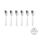 Vintage Silvered Set of 6 Espresso Spoons Marot