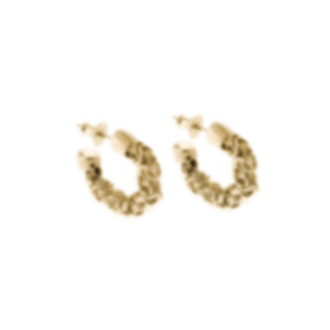 christofle sterling silver gilded 18 carats hoop earrings  1