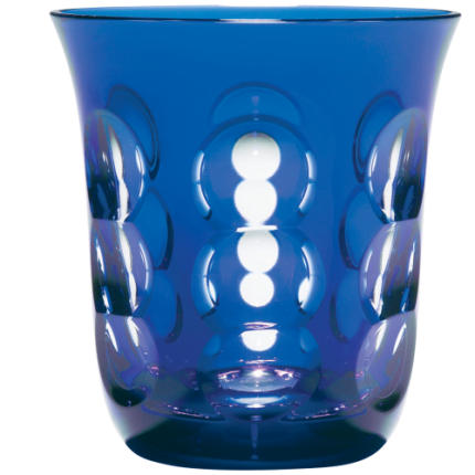 Water goblet Kawali Crystal Blue