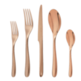 christofle copper stainless steel 5-piece place setting 2