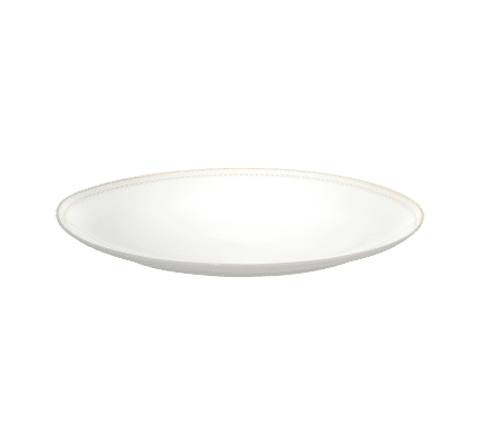 christofle porcelain oval platter 38 cm gold finish 1