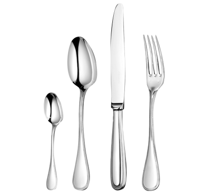 christofle 4-piece sterling silver flatware set 0
