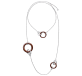 christofle rosewood & sterling silver necklace 1