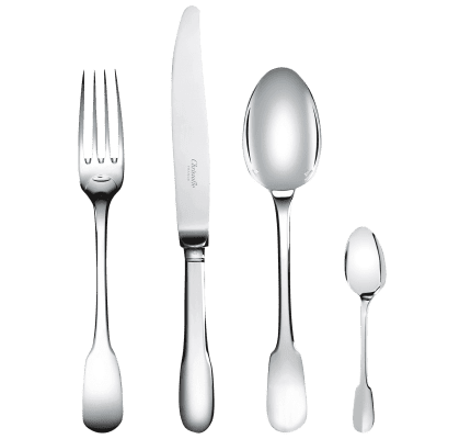 christofle flatware set for 6 people (24 pieces) cluny  silver plated 1