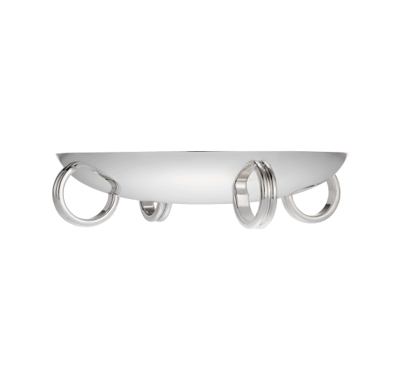 christofle silver-plated four-ring centerpiece 0
