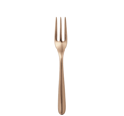 christofle copper stainless steel fish fork  0