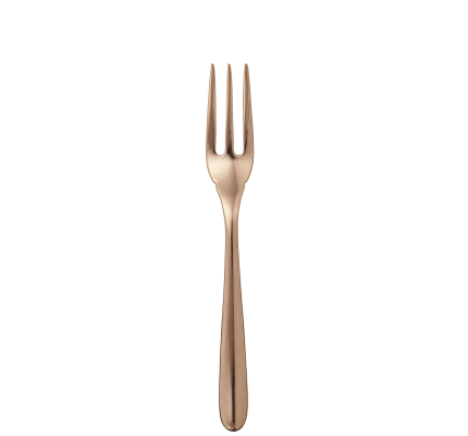 christofle copper stainless steel fish fork  0