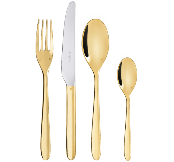 christofle 24 piece flatware set for 6 people in 24-carat gold gilded metal 3