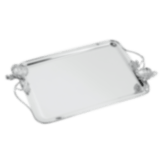 christofle Tray 43x32 cm Anemone  Silver plated