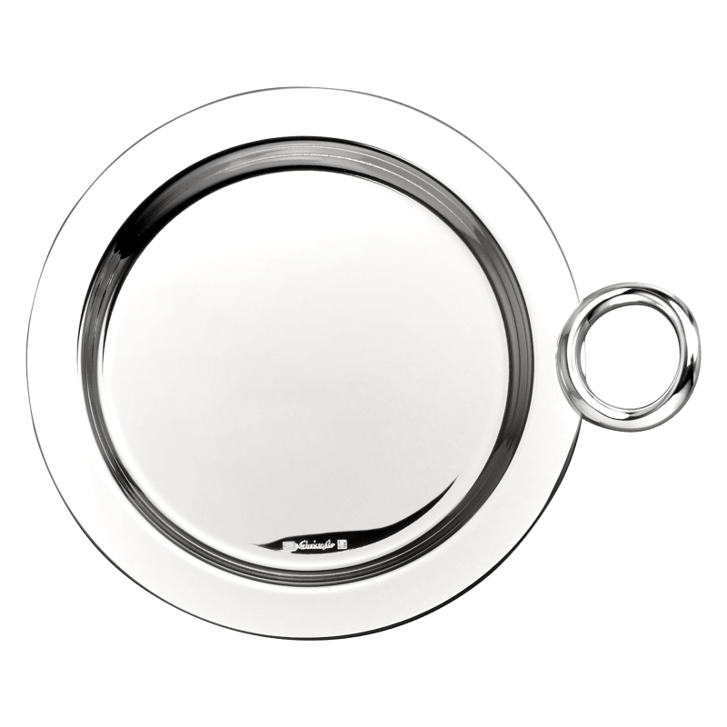 Silver-Plated Bottle/Carafe Coaster Vertigo