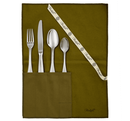 christofle la trousse - 4 piece medium-sized stainless steel individual set 0