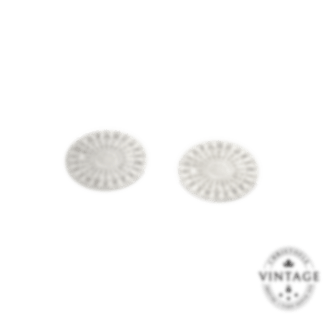 christofle vintage silvered glass coaster duo 0