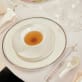 christofle porcelain dessert/luncheon/salad plate gold finish 6