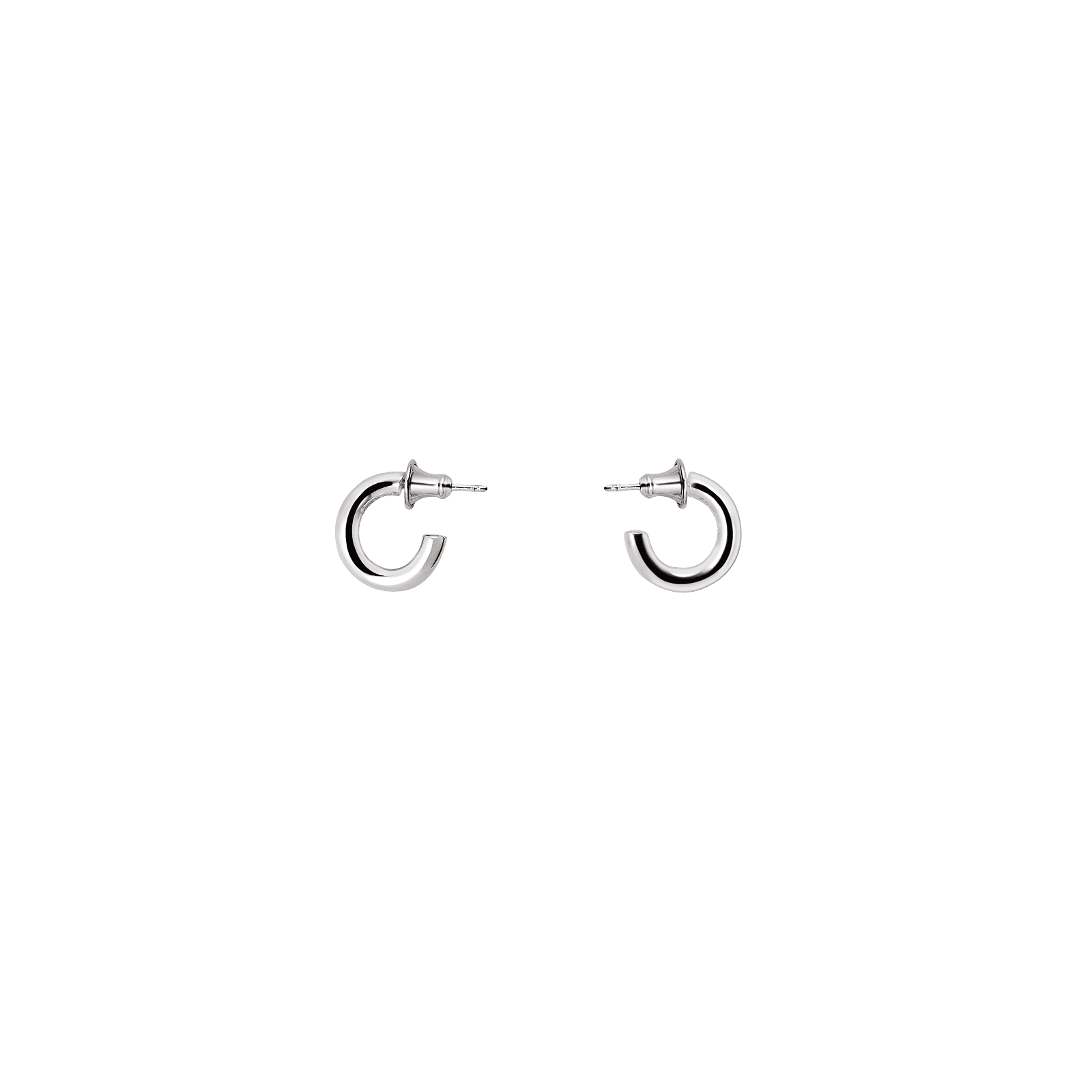 Sterling Silver Medium Hoop Earrings Idole de Christofle - Christofle