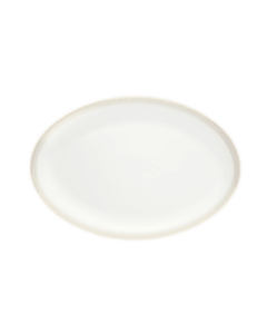 christofle Porcelain Oval platter 38 cm Gold Finish
